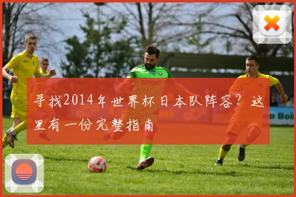 寻找2014年世界杯日本队阵容?这里有一份完整指南